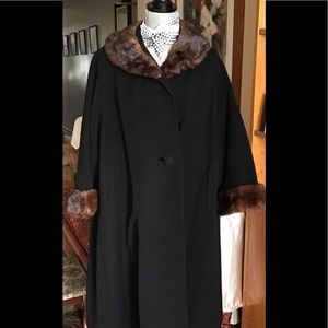 1940’s VTG Black Swing Coat